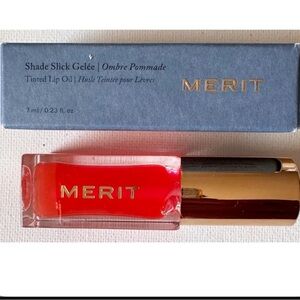 ✨ MERIT Shade Slick Gelée Tinted Lip Oil – Shade: Les Deux (New in Box)
